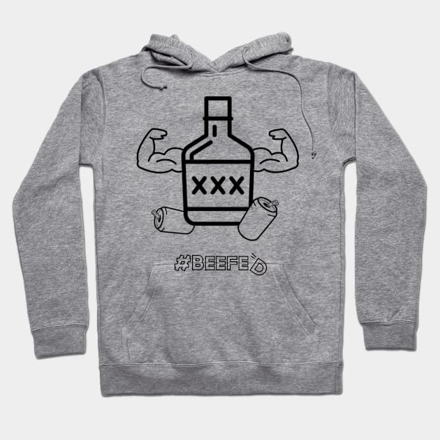 Virtual Pub Podcast: #Beefed Black logo Hoodie by Virtual Pub Podcast